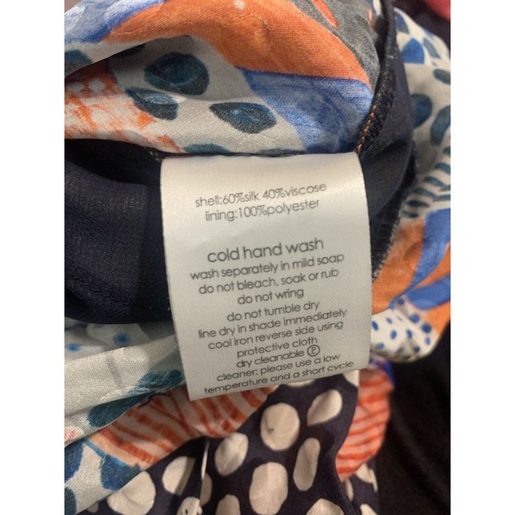 Gorman X Julia Flanagan Silk Blend Multi Printed Jumpsuit 14 Patchwork Crop Dot - Picture 7 of 11